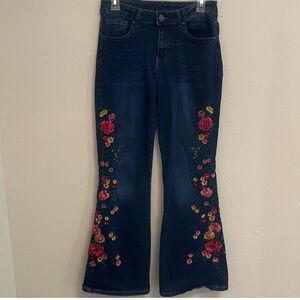 Floral Embroidered Women's Jeans